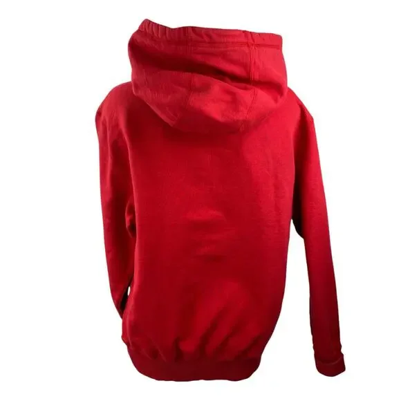 Aime Leon Dore Women's Red Logo Long Sleeve Hoodie Hooded Sweatshirt Top Sz M - Picture 4 of 6